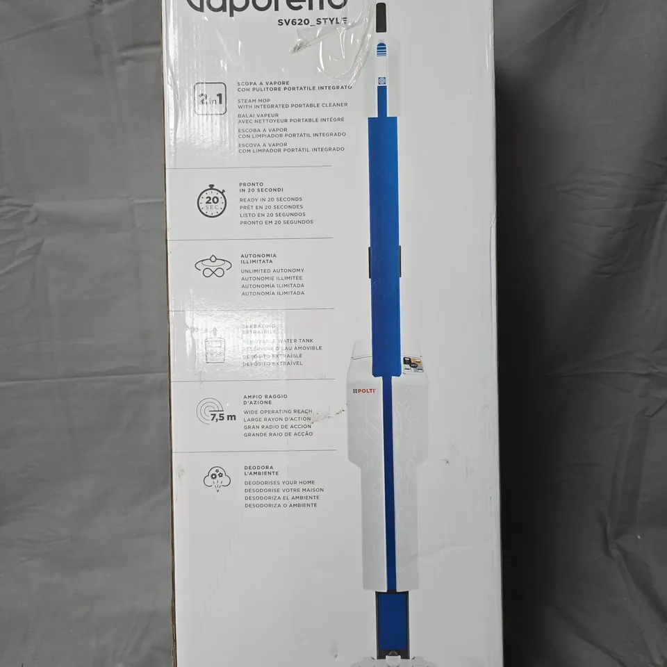 POLTI VAPORETTO SV620 STYLE STEAM CLEANER
