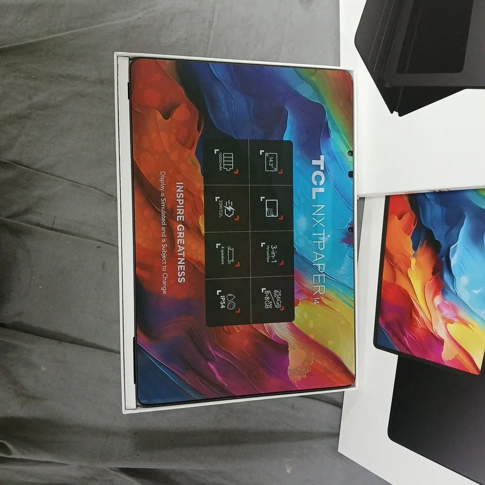 TCL NXTPAPER 14 TABLET – GREY, 14-INCH ANDROID, BOXED