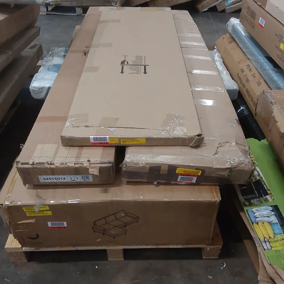 PALLET CONTAINING A LARGE ASSORTMENT OF FURNITURE PARTS ECT