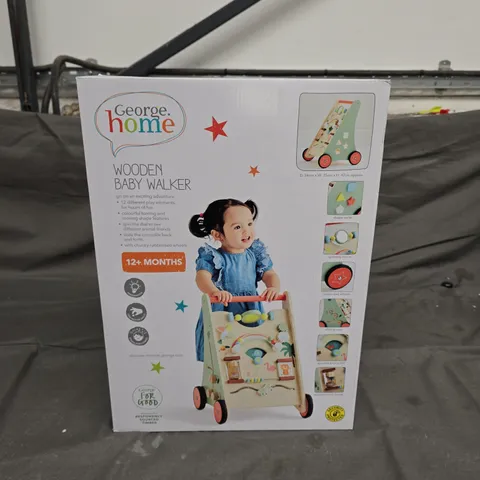 BOXED HOME WOODEN BABY WALKER (12+ MONTHS)