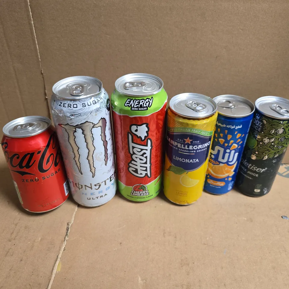 APPROXIMATELY 15 ASSORTED DRINKS TO INCLUDE GHOST CHERRY LIMEADE, MONSTER ULTRA, COCA COLA ZER, ETC - COLLECTION ONLY