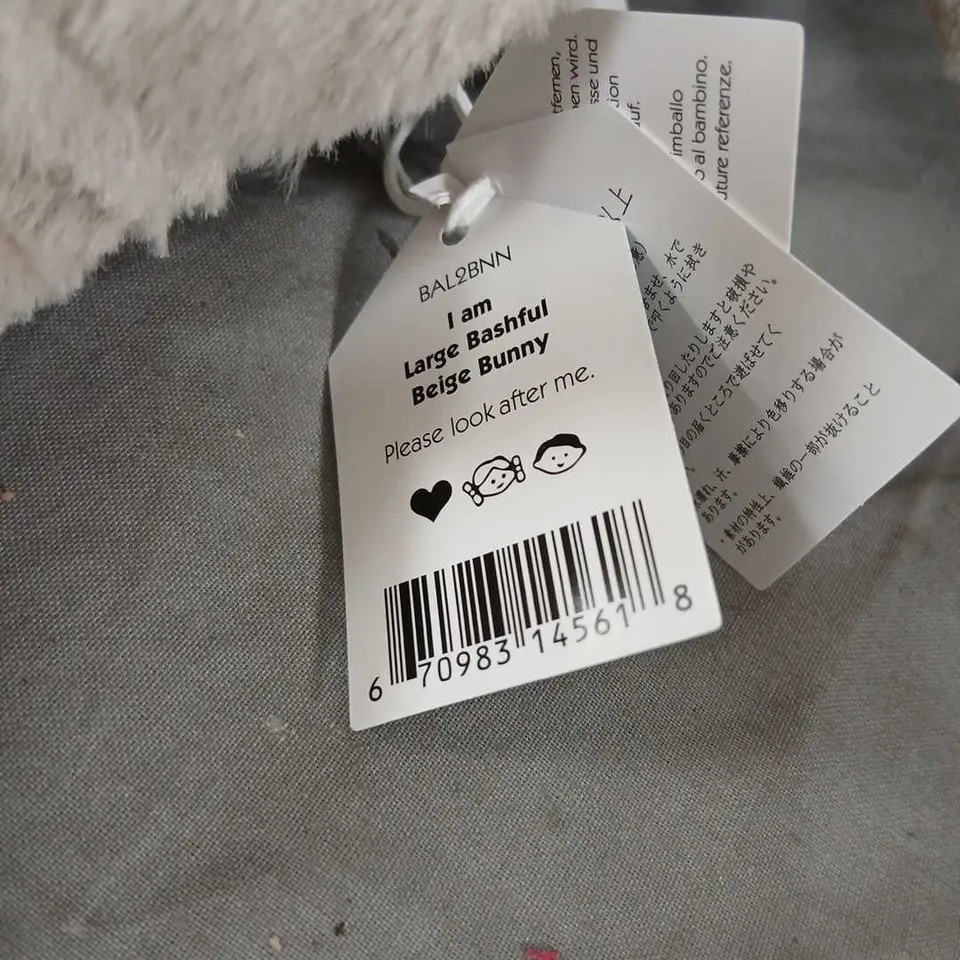 JELLYCAT BASHFUL BEIGE BUNNY – LARGE PLUSH TOY (LONDON)