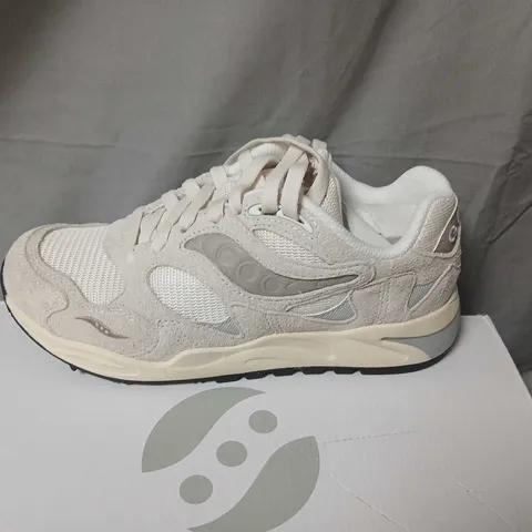 SAUCONY GRID SHADOW 2 SNEAKERS – WHITE/OFF-WHITE, UK 6