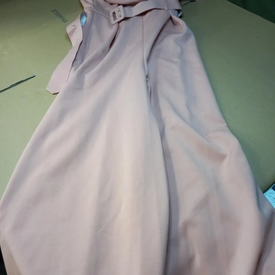 ASOS DUSTY PINK WIDE LEGGED JUMPSUIT - SIZE 8/TALL