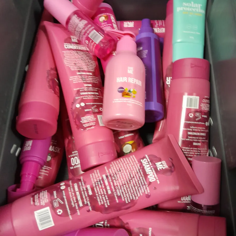 APPROXIMATELY 20 ASSORTED GIVE ME HAIR AND SKIN CARE PRODUCTS TO INCLUDE FACE MASKS, SHAMPOOS AND CONDITIONERS