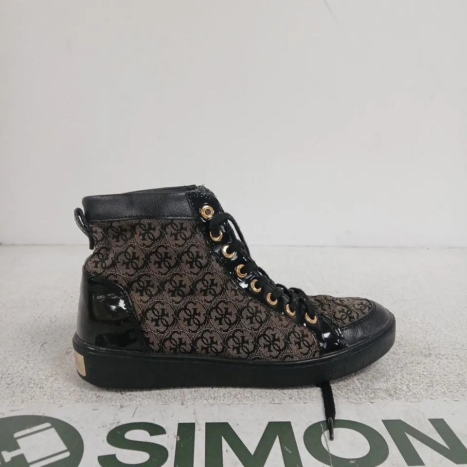 GUESS WOMEN'S HIGH-TOP BOOTS, BLACK, EU 39