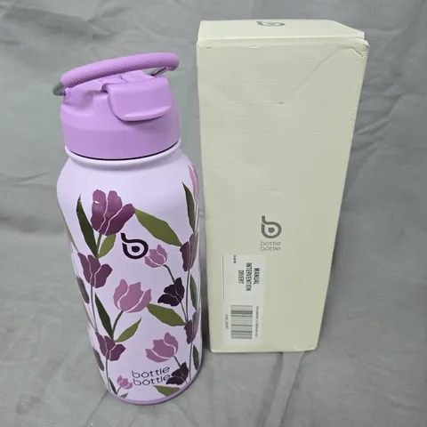 BOXED BOTTLE BOTTLE INSULATED FLORAL PRINT DRINKS CONTAINER 