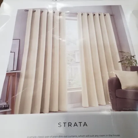 BAGGED OUIDA EYELET ROOM DARKENING CURTAINS - 46" X 90"