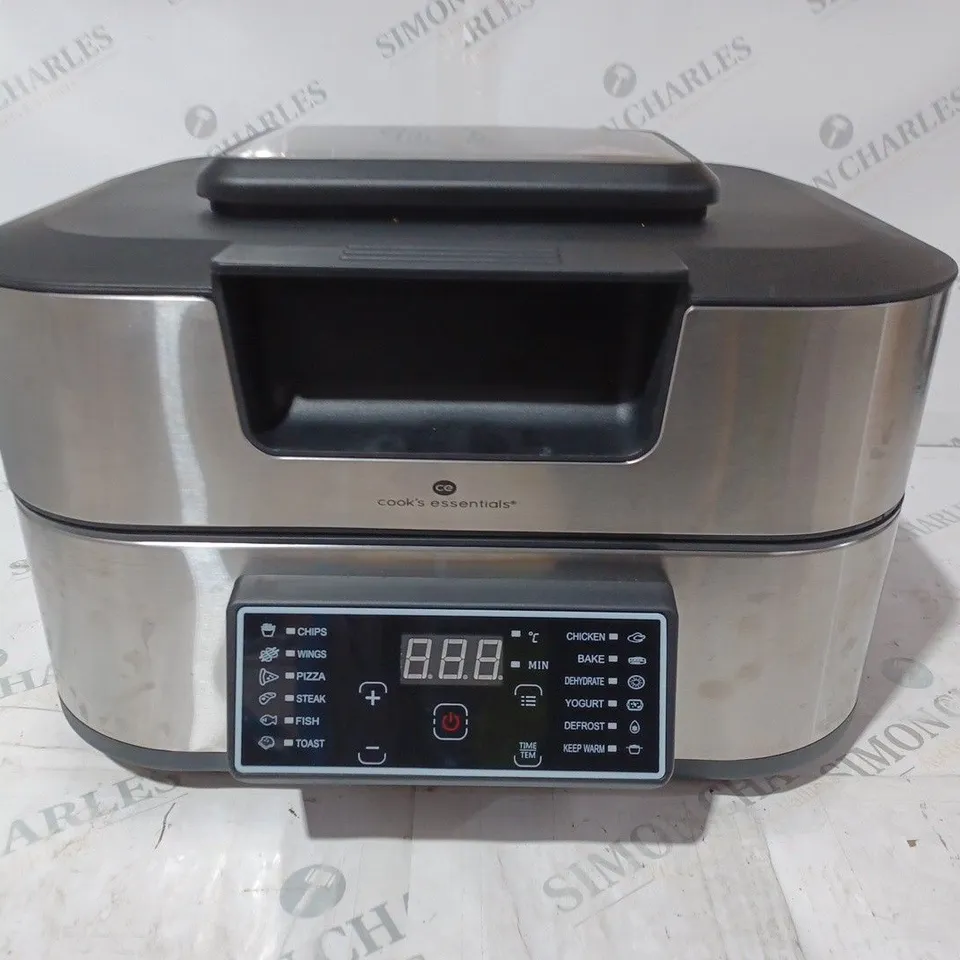 BOXED OUTLET COOK'S ESSENTIALS GRILL & AIRFRYER 5.5L