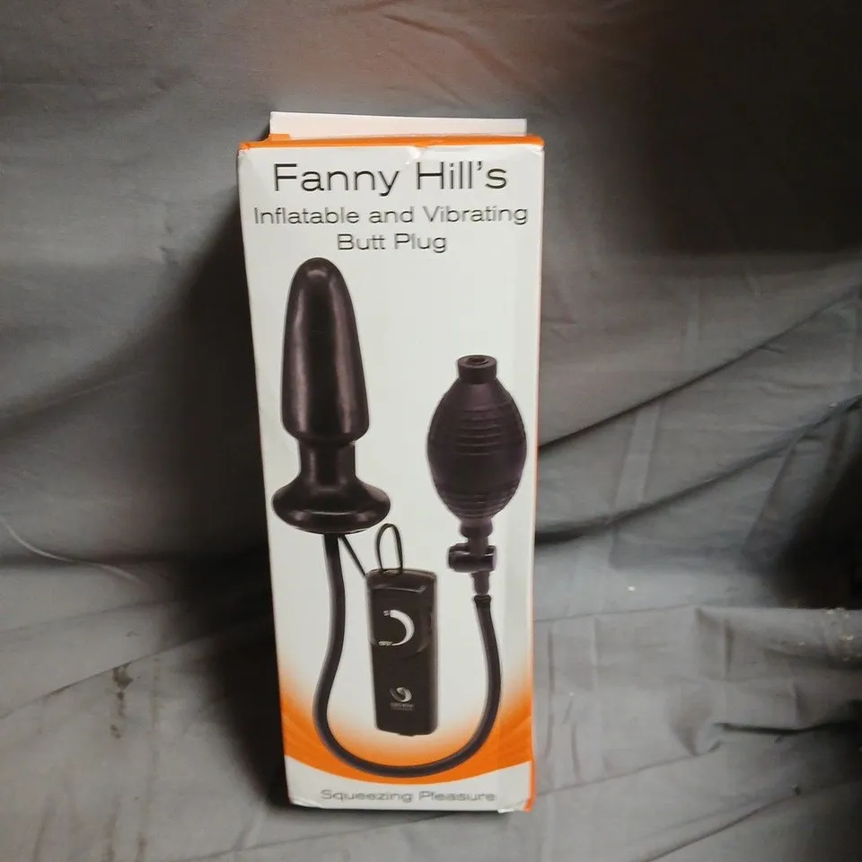 FANNY HILL'S INFLATABLE AND VIBRATING BUTT PLUG – BOXED