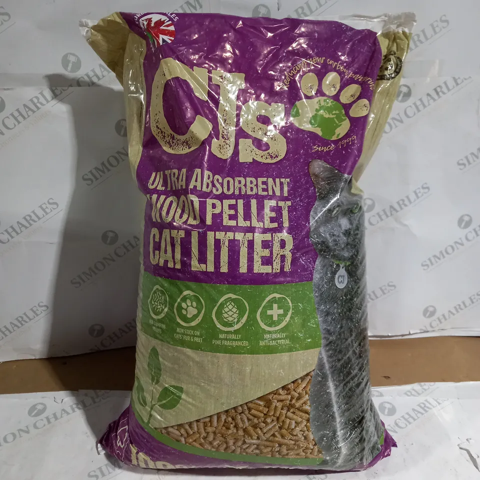 CJ'S WOOD PELLET CAT LITTER 30 LITRE 