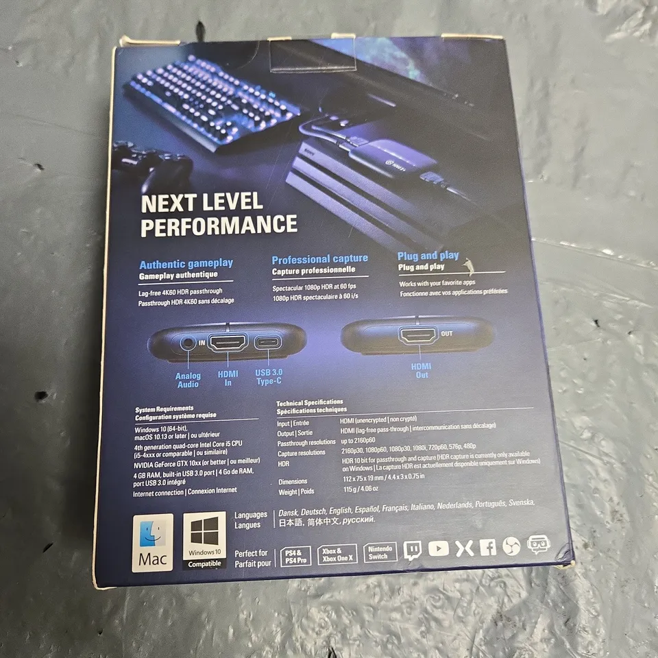ELGATO HD60 S+ EXTERNAL CAPTURE CARD – BOXED