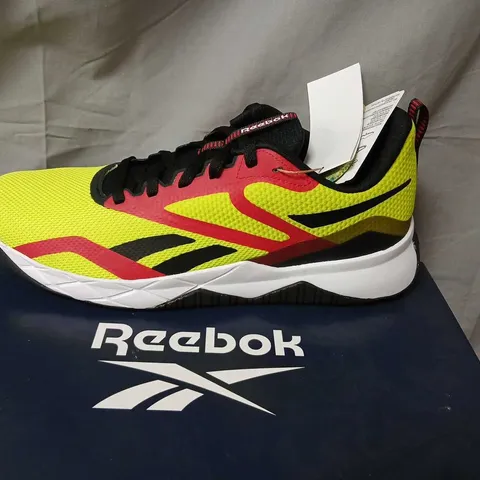 REEBOK NFX TRAINER MEN'S SHOES β NEON YELLOW/BLACK/RED, UK 11.5