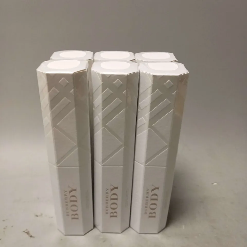 LOT OF 4 BOXES (6 PER BOX) BURBERRY BODY SHOWER CREAM 100ML