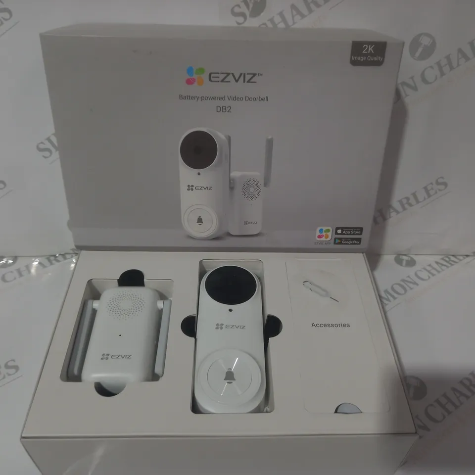 BOXED EZVIZ DB2 BATTERY-POWERED VIDEO DOORBELL