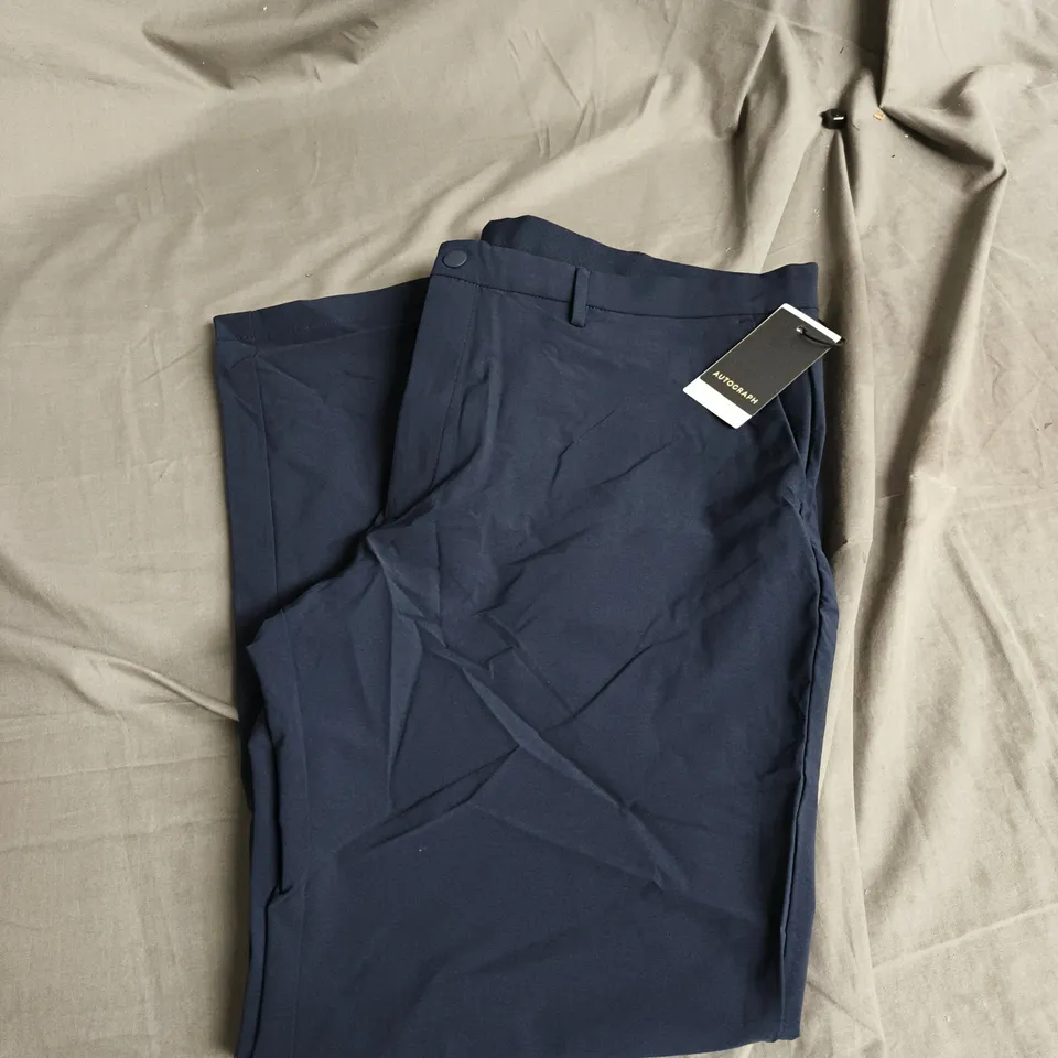 AUTOGRAPH PERFORMANCE TROUSERS – NAVY – SIZE W42