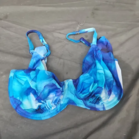 BLUE PATTERNED WOMEN'S BIKINI TOP – SWIMWEAR FANTASIE