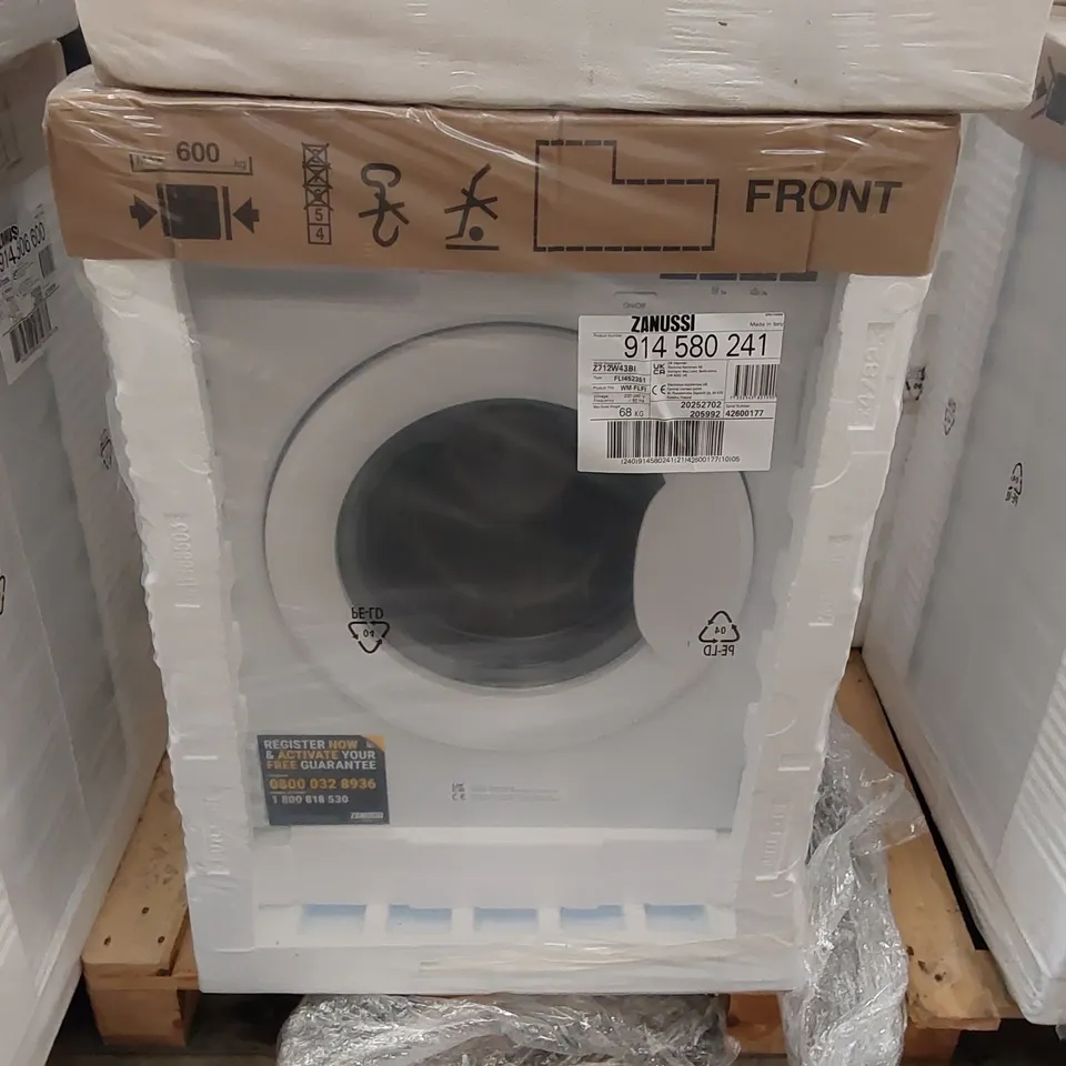 ZANUSSI Z712W43BI INTEGRATED WASHING MACHINE