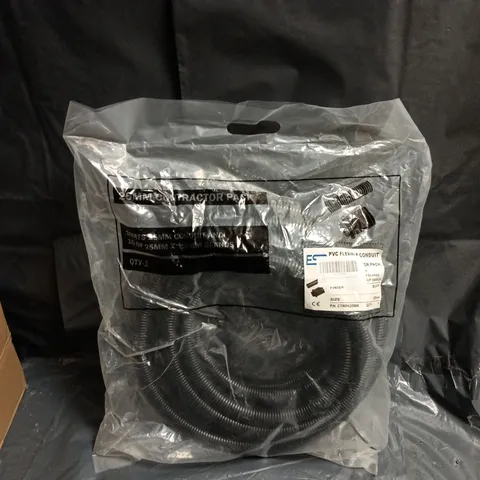 PVC FLEXIBLE CONDUIT PACK 25MM BLACK – 1 UNIT (CTRPK25BK)