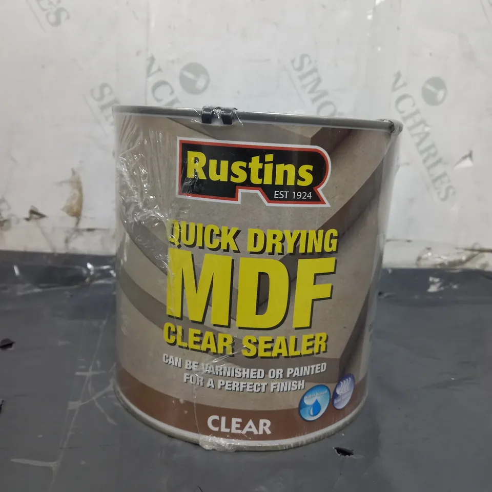 RUSTINS QUICK DRYING MDF SEALER CLEAR 2.5 LITRE 