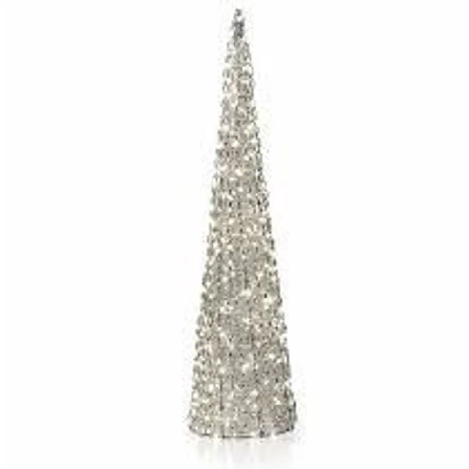 FESTIVE INDOOR/OUTDOOR 80CM PRE LIT MICROLIGHT CONE LIGHT