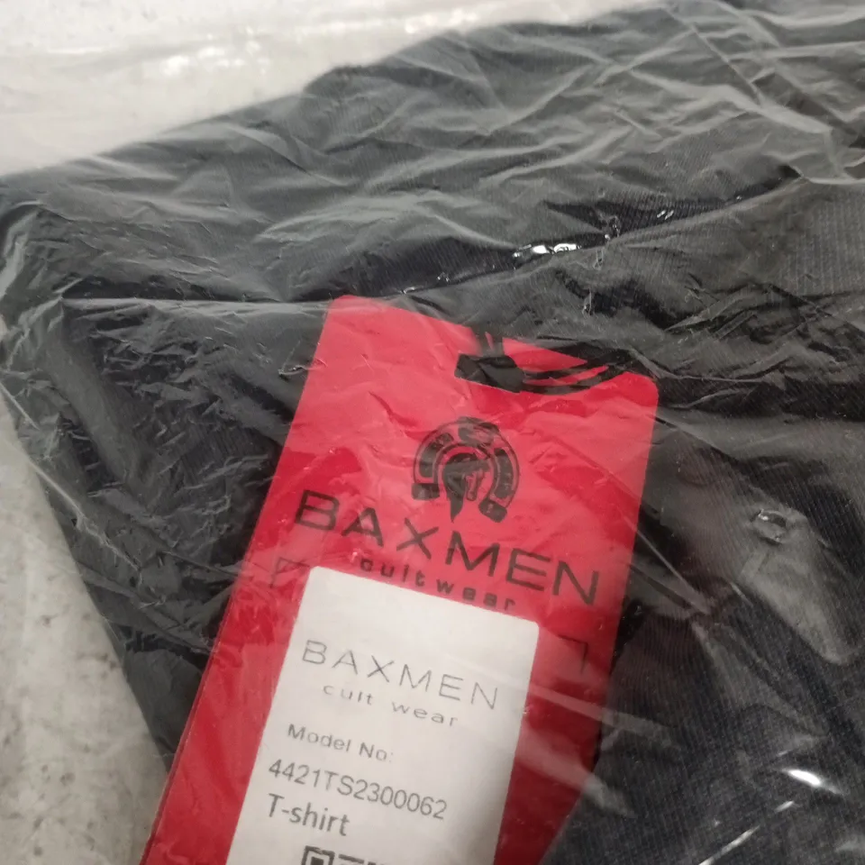 BAXMEN CULT WEAR T-SHIRT – BLACK - SIZE S