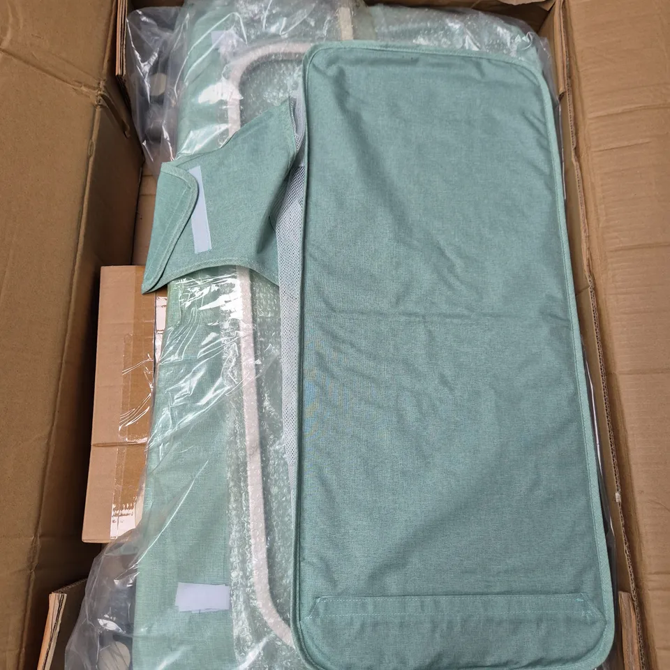 UNBRANDED BABY ELECTRIC COT – MODEL 601, GREEN FABRIC