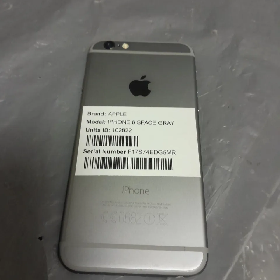 UNBOXED APPLE IPHONE 6 IN SPACE GRAY - A1586