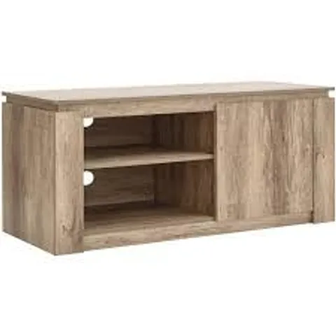 BOXED GFW CANYON SINGLE DOOR 2 SHELF OAK COMPACT TV UNIT (1 BOX)
