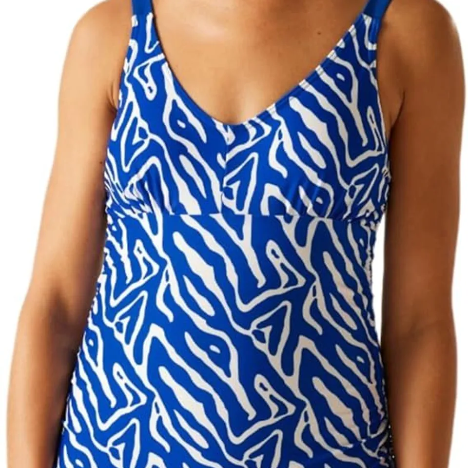BRAND NEW REGATTA WOMENS ALINAE SWIMSUIT BRIGHTEST BLUE ABSTRACT PRINT UK 20