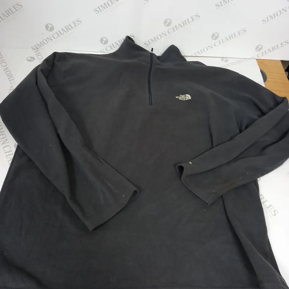 THE NORTH FACE DARK GREY FLEECE JACKET SIZE XL