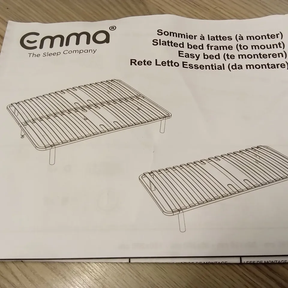 BRAND NEW BOXED EMMA SLATTED BED FRAME - 150 x 200 KING SIZE (1 BOX)