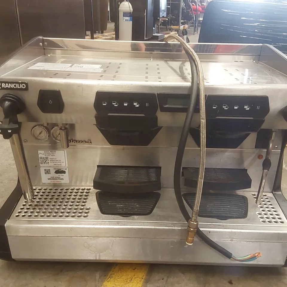 RANCILIO CLASSE 7 2 GROUP COMMERCIAL COFFEE MACHINE WITH ISTEAM
