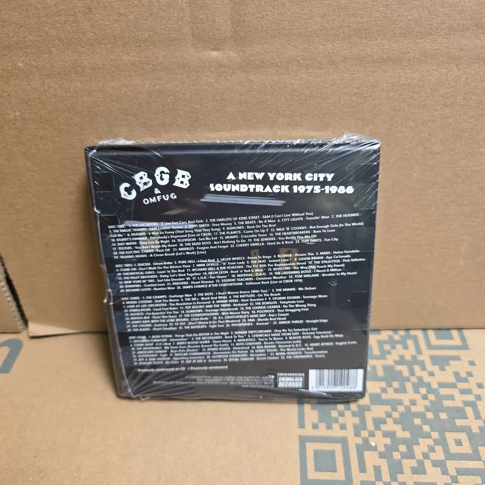 CBGB & OMFUG: A NEW YORK CITY SOUNDTRACK 1975–1986 (CD BOX SET)