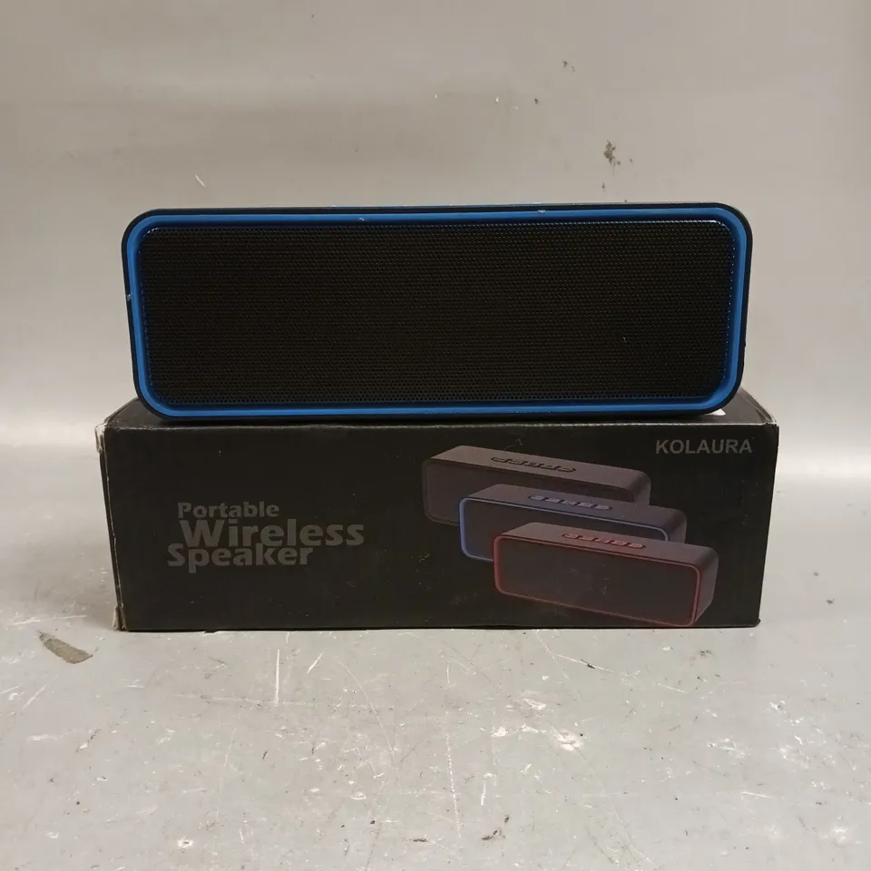 BOXED KOLAURA PORTABLE WIRELESS SPEAKER 