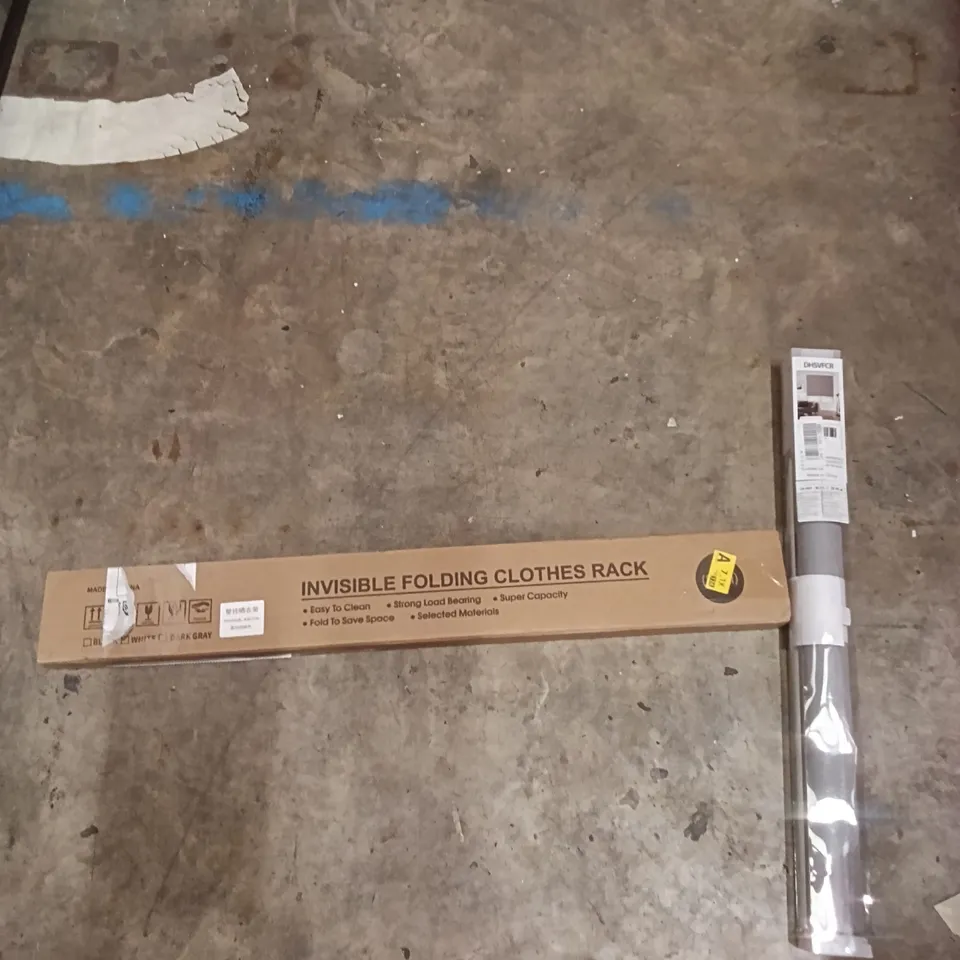 PALLET OF ASSORTED ITEMS INCLUDING - BLIND ROLLER, INVISIBLE CLOTHING RACK, FULL LENGTH MIRROR