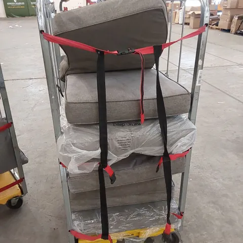 CAGE OF ASSORTED GARDEN, PATIO AND FURNITURE CUSHIONS (CAGE NOT INCLUDED)