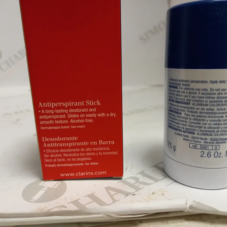 CLARINS MENS STICK ANTI-TRANSPIRANT ANTIPERSPIRANT 