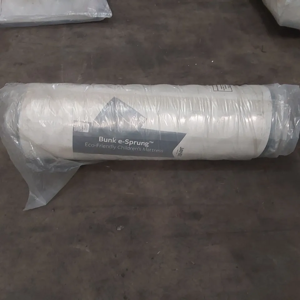 QUALITY BAGGED AND ROLLED JAY-BE BUNK E-SPRUNG 3' SINGLE MATTRESS 