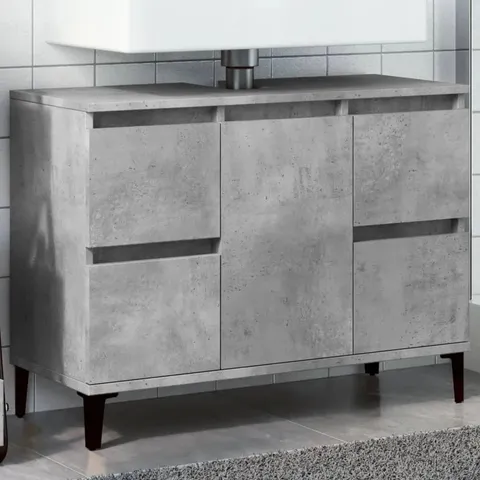 BOXED DAMEISHA BATHROOM VANITY BASE ONLY - GREY (1 BOX)