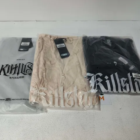 LOT OF APPROXIMATELY 29 BRAND NEW KILLSTAR CLOTHING ITEMS INCLUDES GRIM GRETCHEN AND ASHFALL DRESSES - VARIOUS SIZES