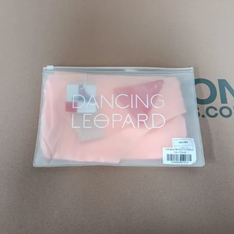 BAGGED DANCING LEOPARD CALYPSO BOTTOMS IN PEACH - SIZE 8
