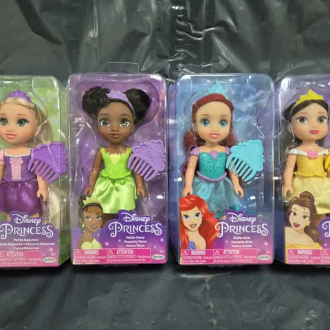DISNEY PRINCESS SET OF 4 COLLECTIBLE DOLLS
