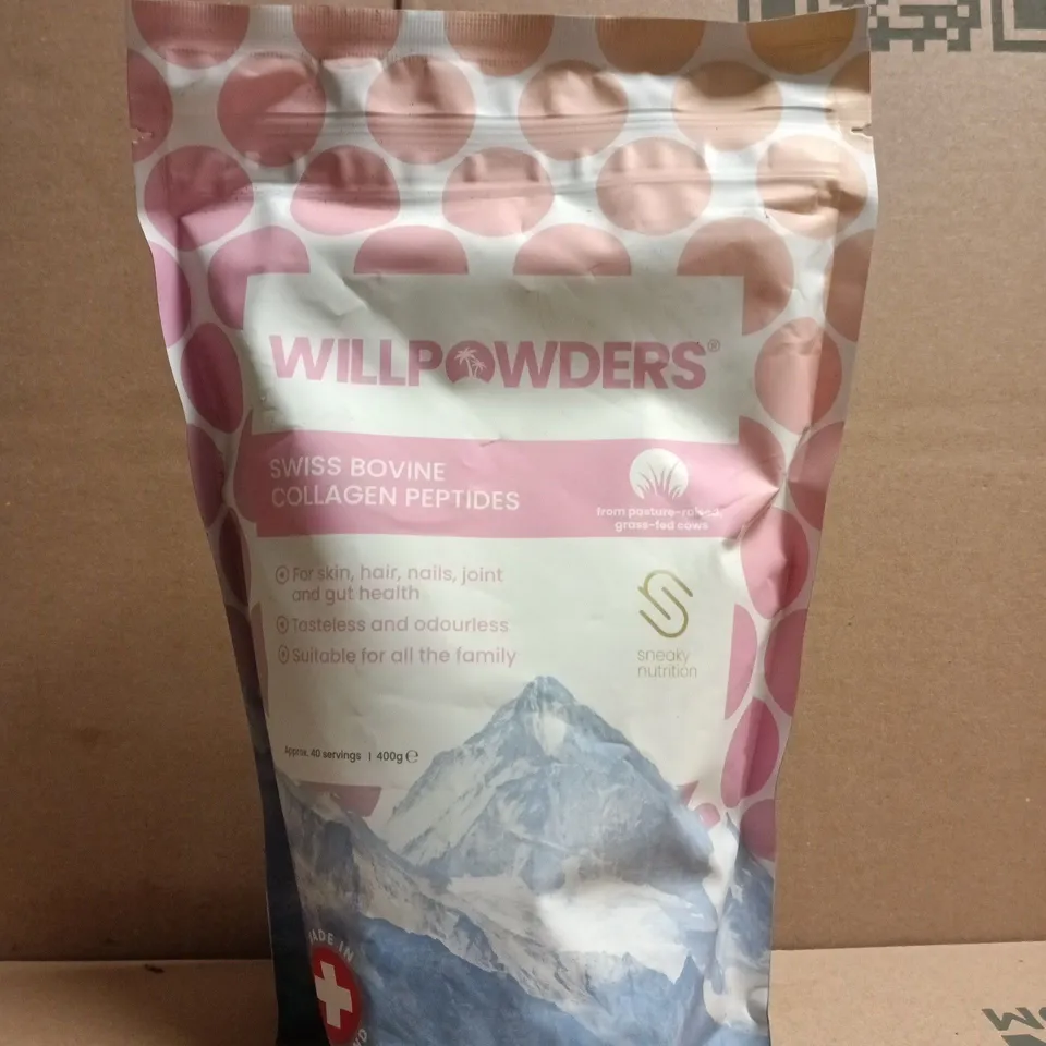 WILLPOWDERS SWISS BOVINE COLLAGEN PEPTIDES (400G)
