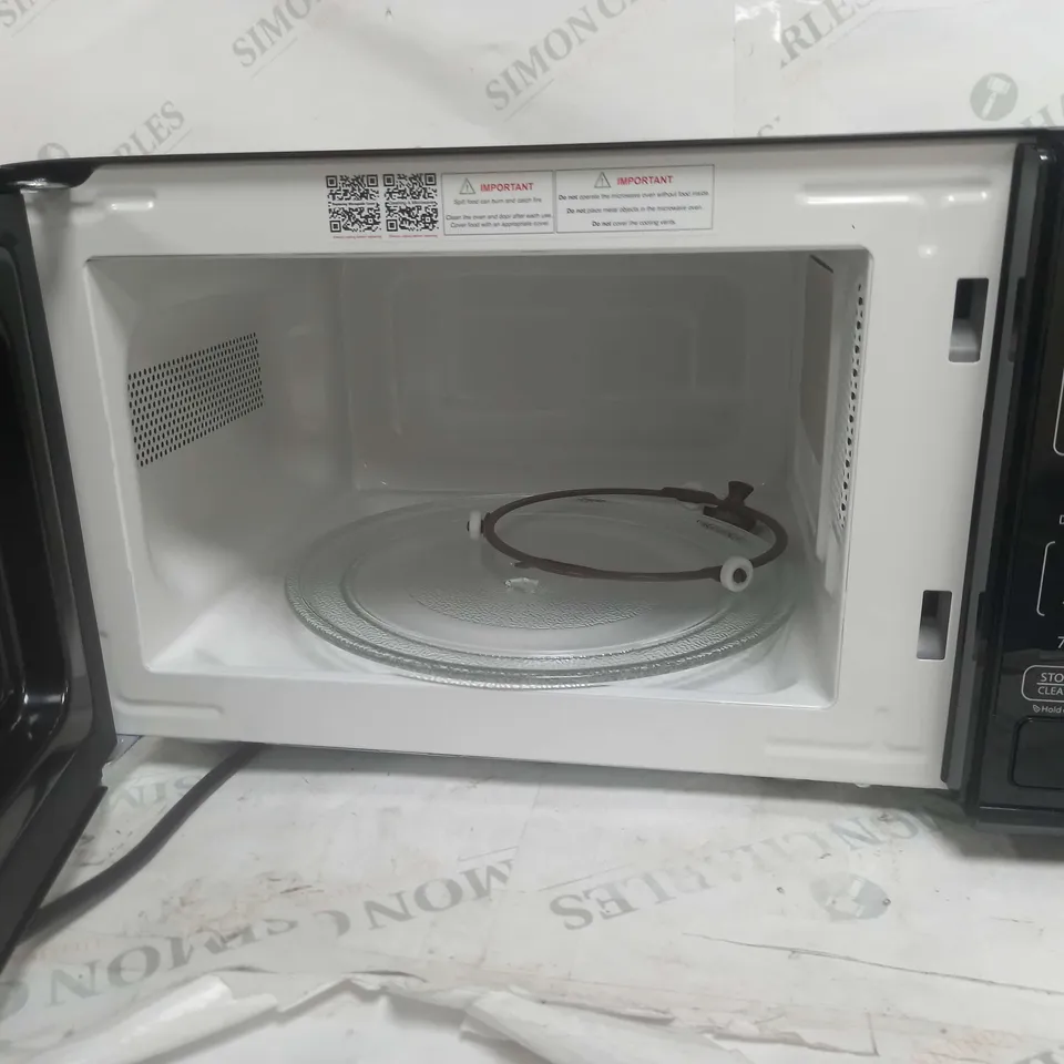 COOKWORKS 700W STANDARD MICROWAVE EM7 - BLACK