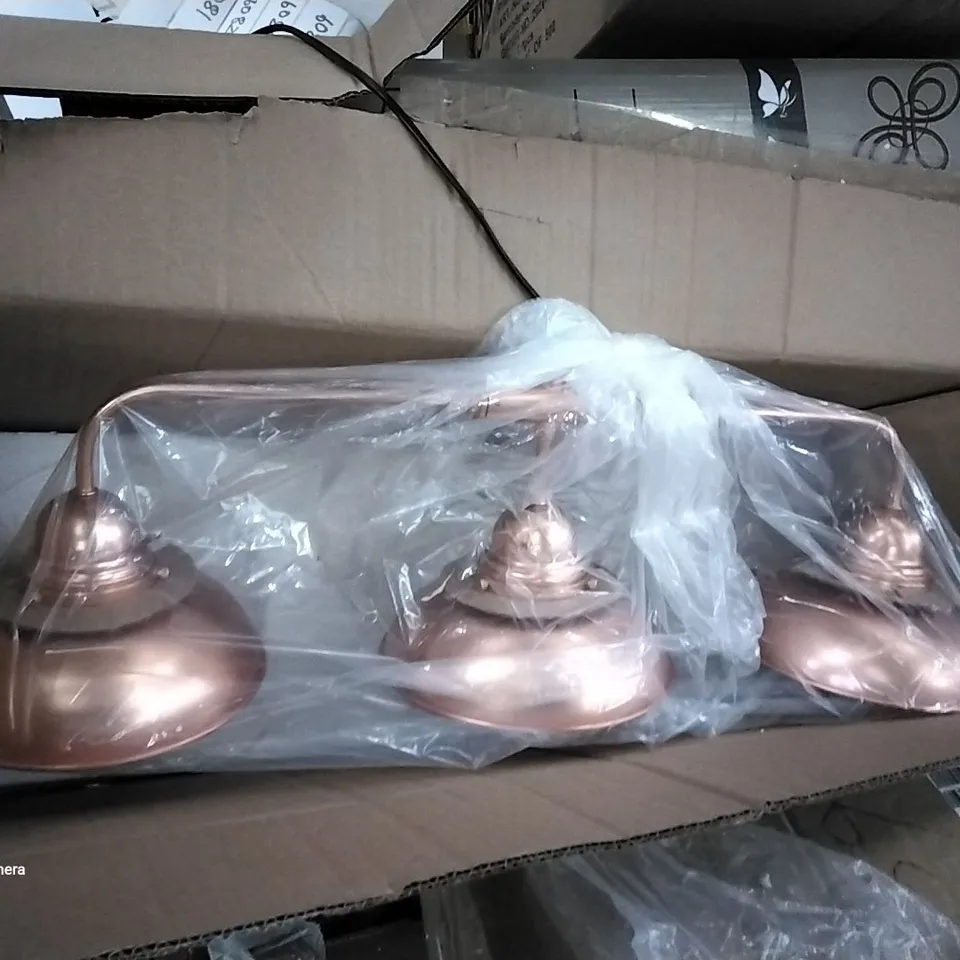 BOXED DYNAMO 3 LIGHTBAR PENDANT - ANTIQUE COPPER EFFECT