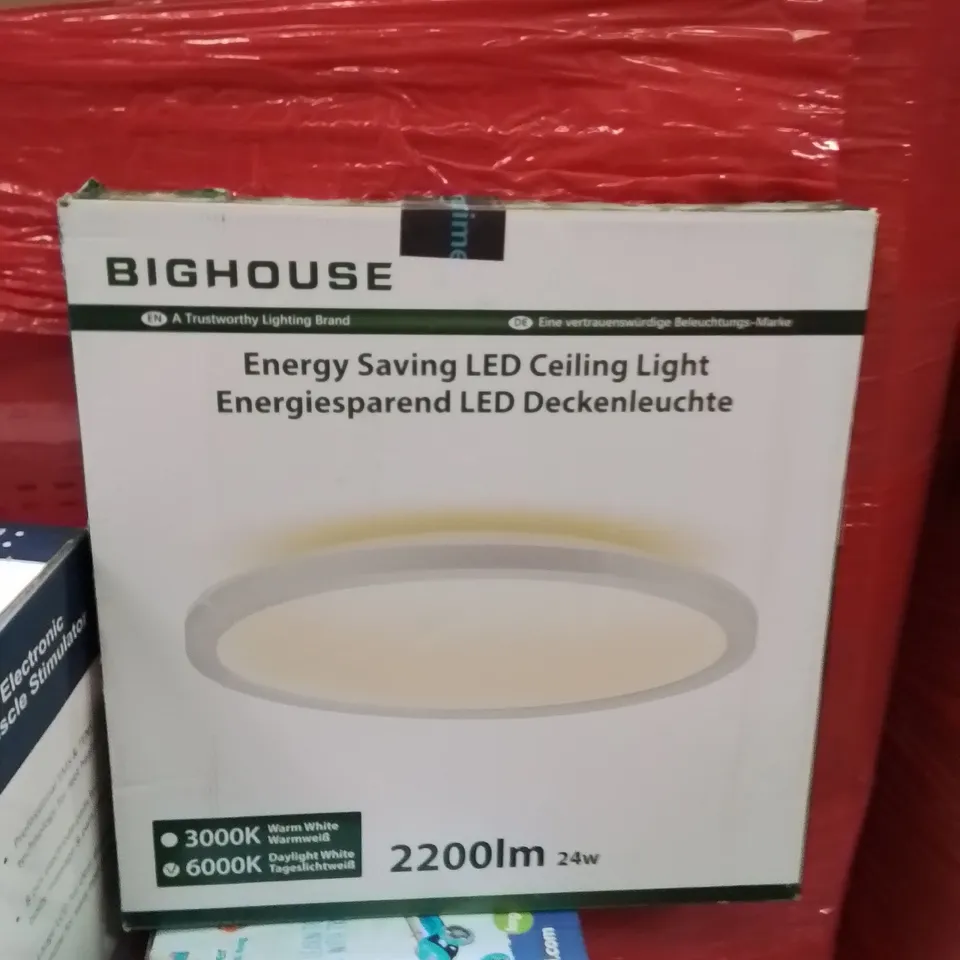 PALLET OF ASSORTED HOUSEHOLD GOODS AND PRODUCTS TO INCLUDE;MUSCLE STIMULATOR,CANON PRINTER,FOLDING SCOOTER,LED CEILING LIGHT