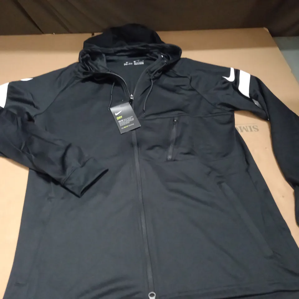 NIKE DRI-FIT ZIP THROUGH HOODIE - L