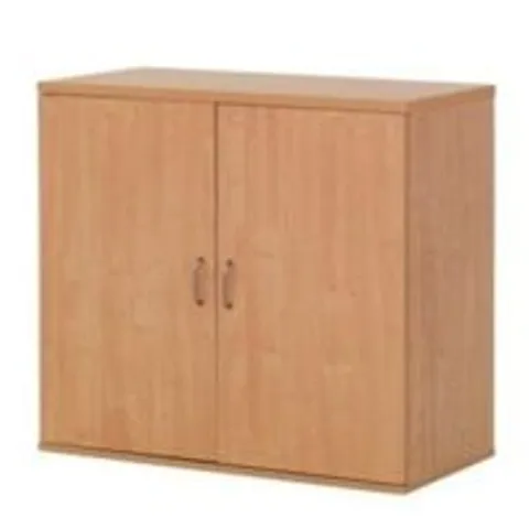 BEECH WOOD DOUBLE OFFICE CUPBOARD