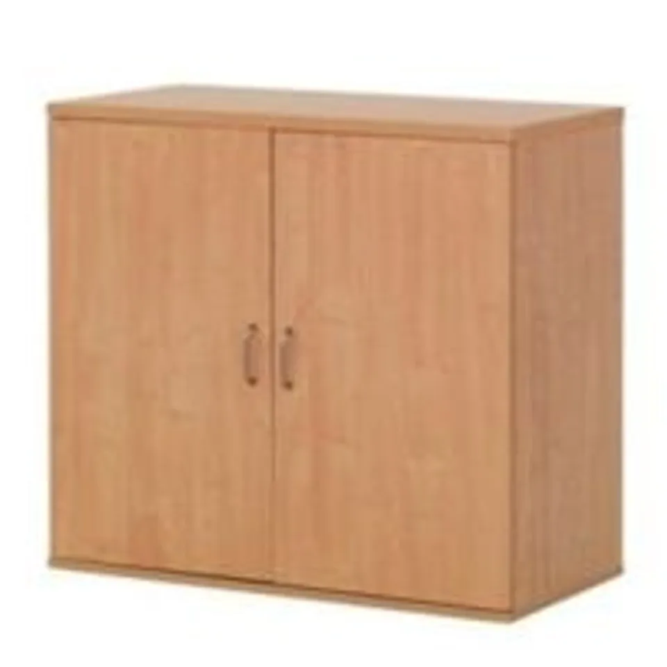 BEECH WOOD DOUBLE OFFICE CUPBOARD RRP £200